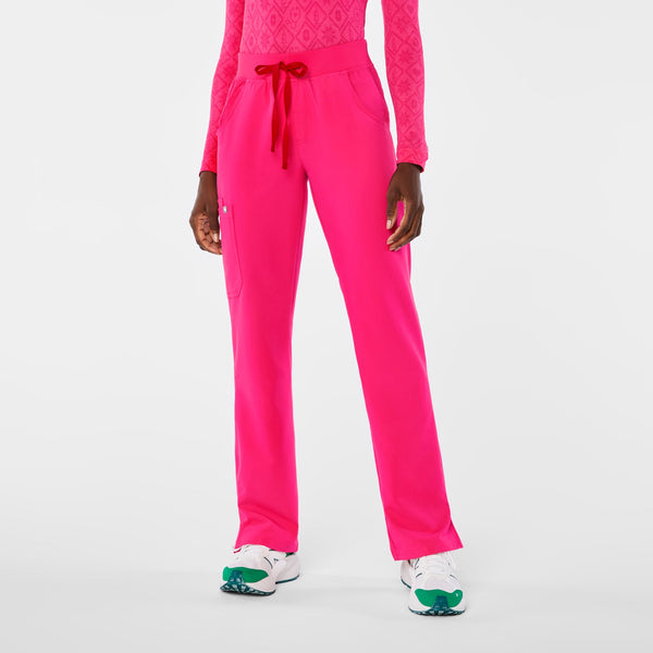 Women's Shocking Pink Kade Straight-Leg Scrub Pant™