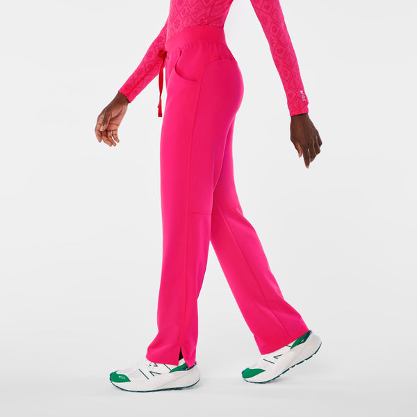 Women's Shocking Pink Kade Straight-Leg Scrub Pant™