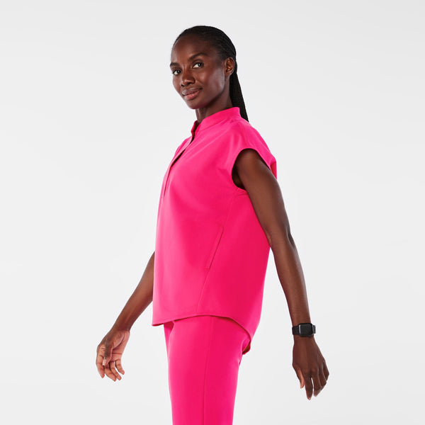 Women's Shocking Pink Rafaela Oversized Scrub Top™