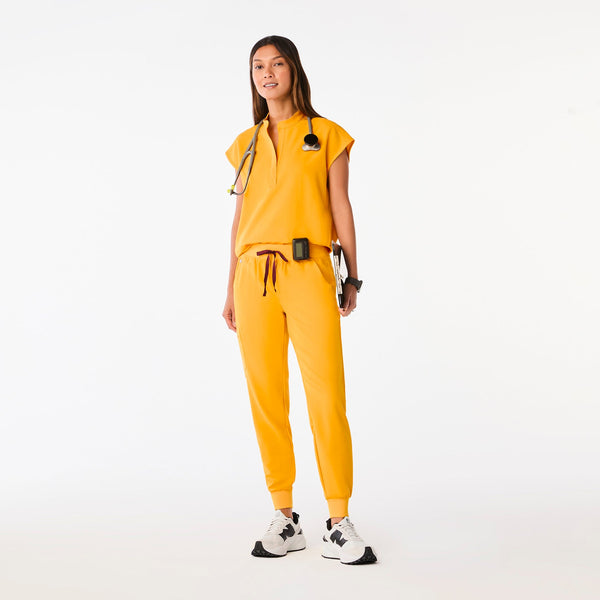 Women's Emergency Yellow Rafaela Oversized Scrub Top™