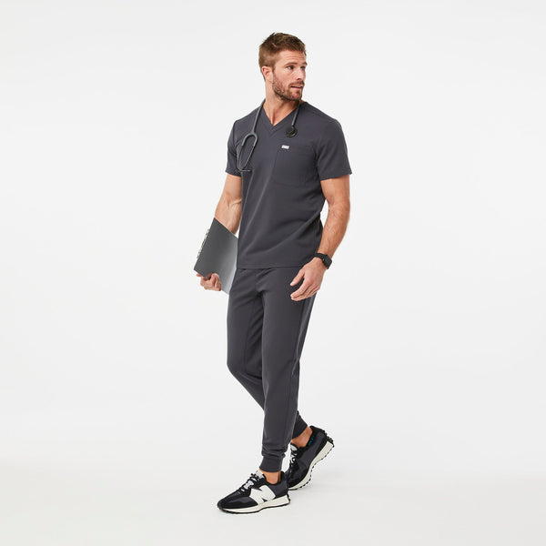 Men's Charcoal Leon -  Scrub Top™
