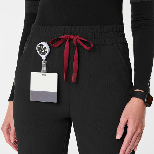 Women's Black Indestructible Slim Jogger Petite Scrub Pant