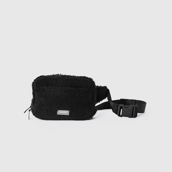 Black High-Pile Belt Bag