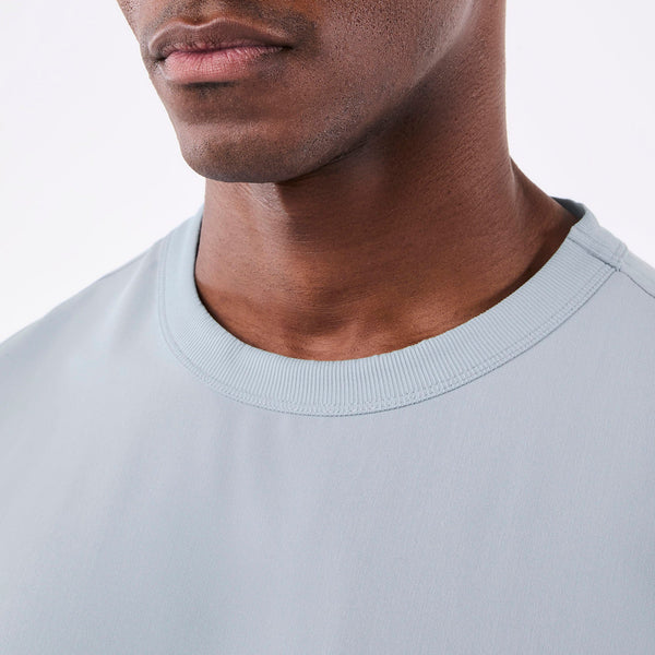 Men's Dusty Blue Easton - Crewneck Scrub Top