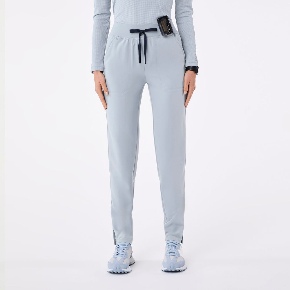 Women's Dusty Blue Bristol High-Rise - Petite Slim Tapered Scrub Pant