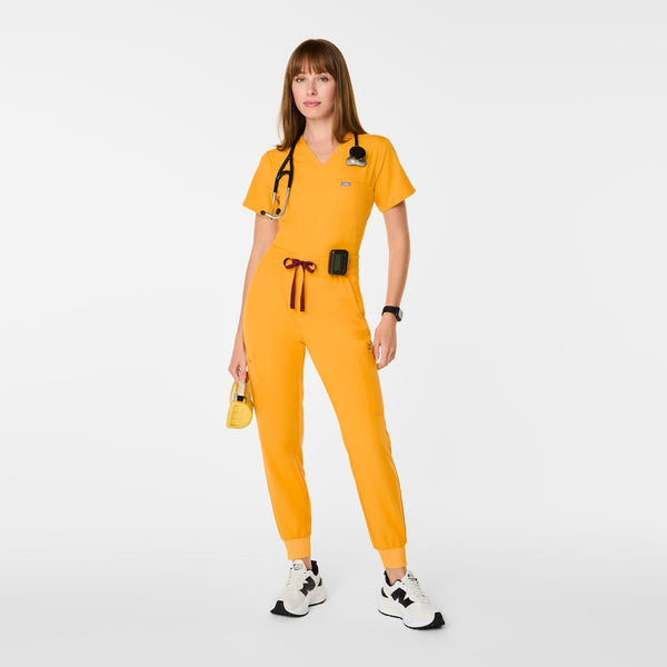 Women's Emergency Yellow Uman High-Rise Jogger Scrub Pant