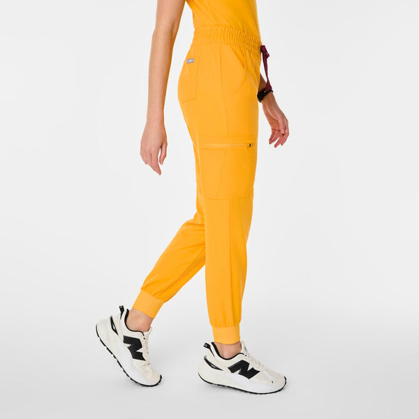 Women's Emergency Yellow Uman Jogger Scrub Pant