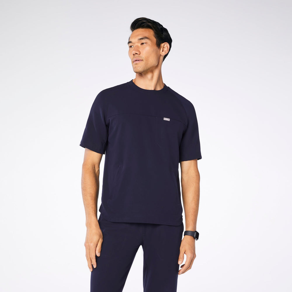 Men's Navy Colmar Crewneck - Scrub Top