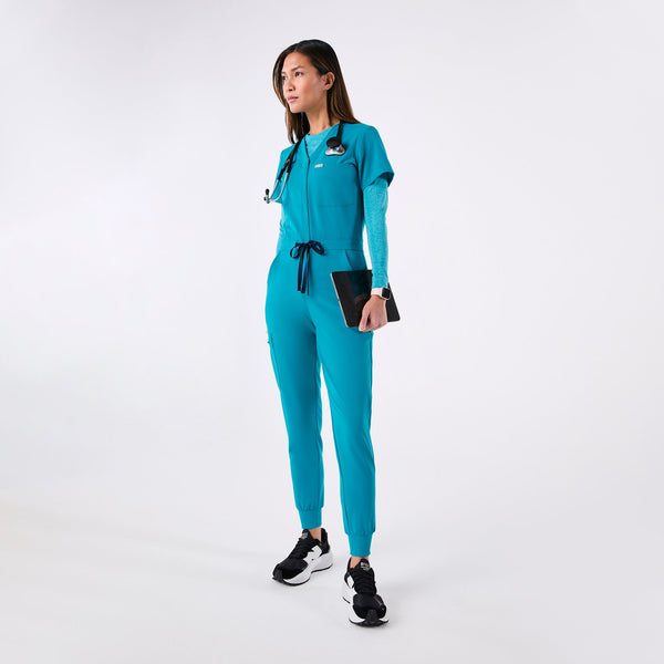 Women's Teal Catarina - Jogger ScrubJumpsuit™
