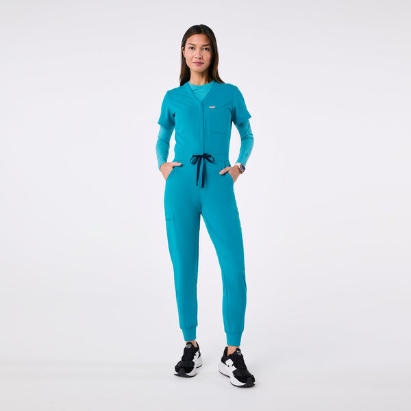 Women's Teal Catarina - Jogger ScrubJumpsuit™