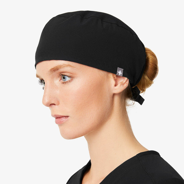 Black Modern Classic - Scrub Cap
