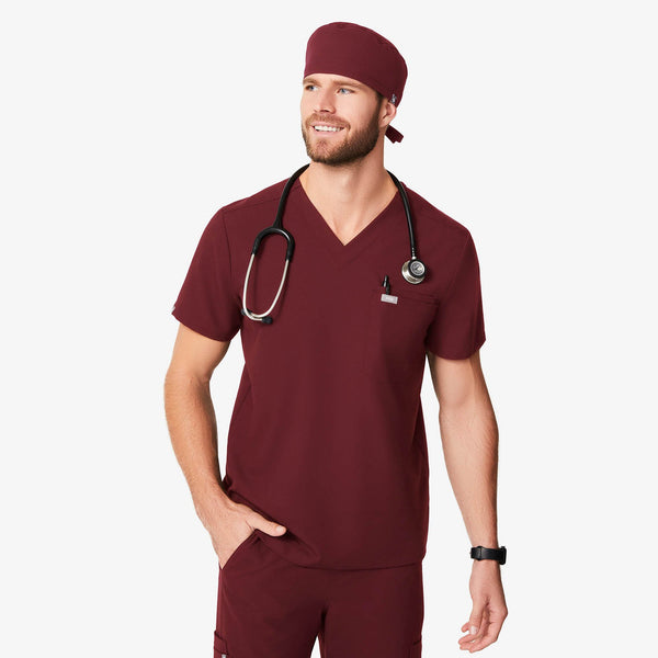Burgundy Modern Classic - Scrub Cap
