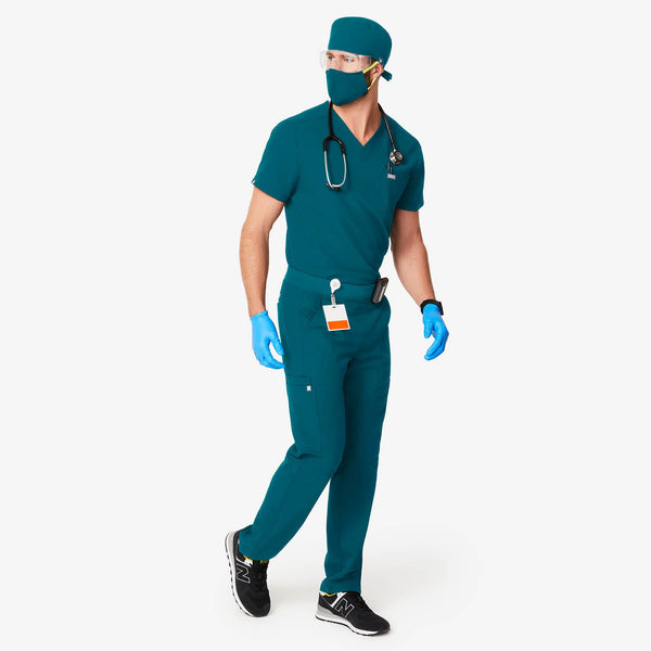 Caribbean Blue Modern Classic - Scrub Cap