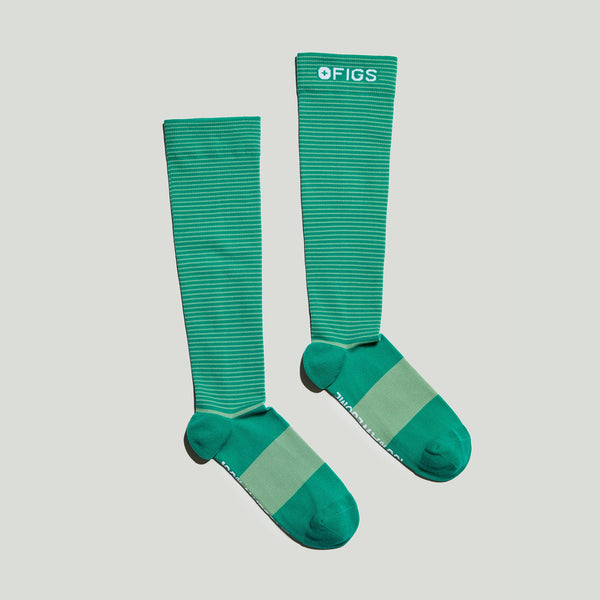 Men's Jade Double Stripe - Compression Socks