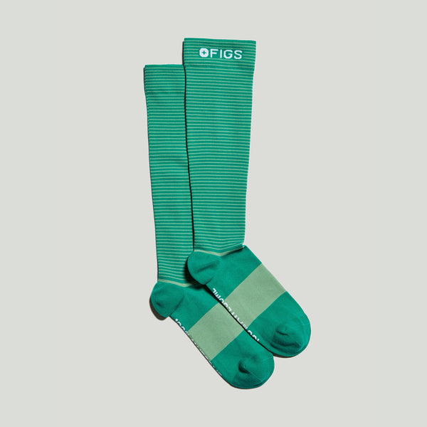 Men's Jade Double Stripe - Compression Socks