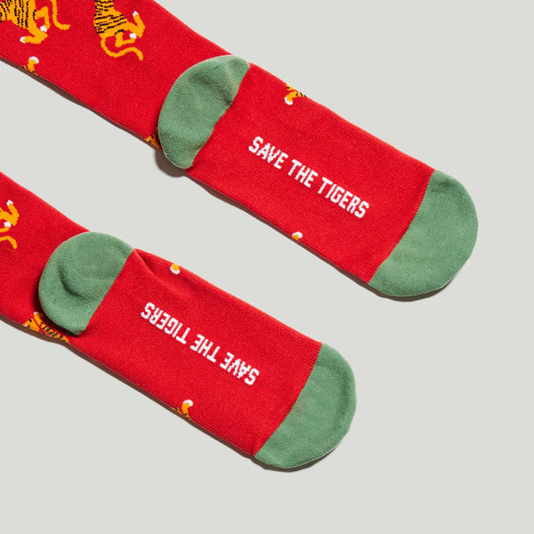Men's Winning Red Tiger - Compression Socks