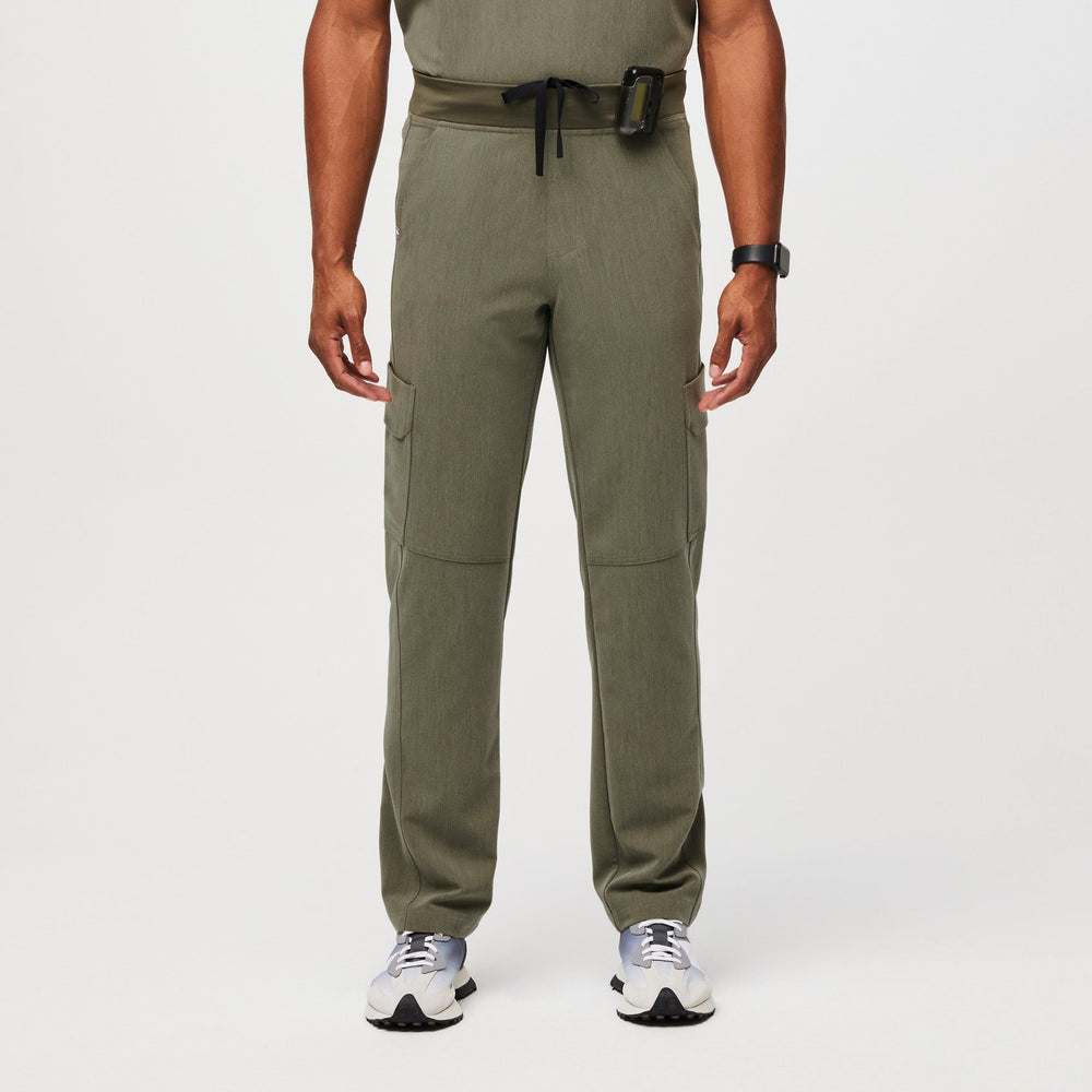 Men's Heather Olive Axim™ - Cargo Utility Scrub Pant