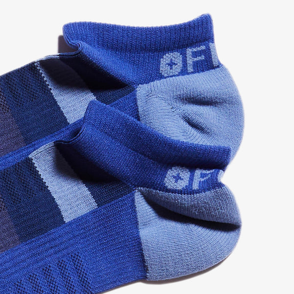 Men's Electric Blue Stripe - Ankle Socks