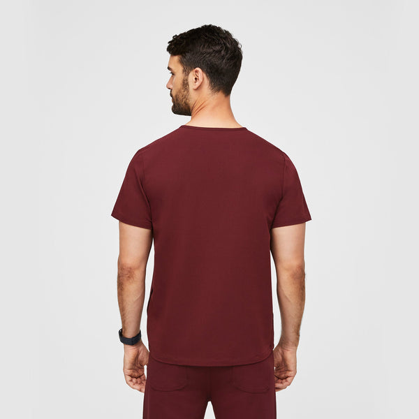 Men's Burgundy Chisec™ -  Scrub Top (3XL - 6XL)