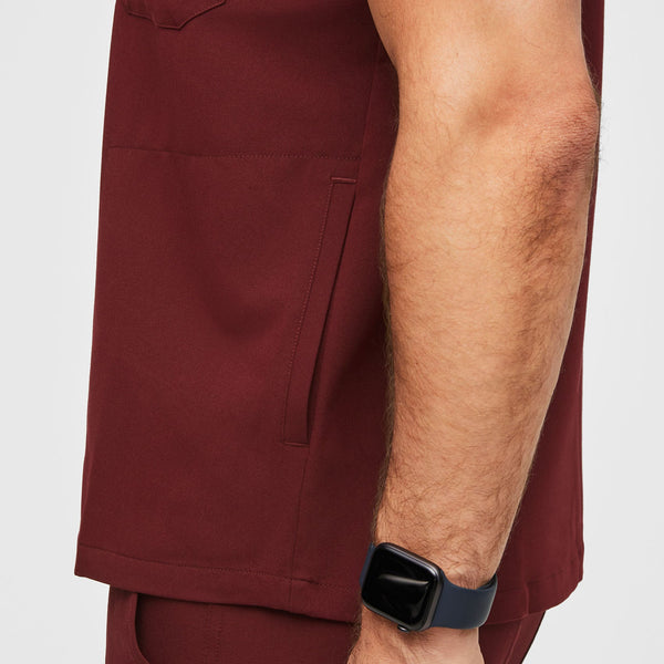 Men's Burgundy Chisec™ -  Scrub Top (3XL - 6XL)
