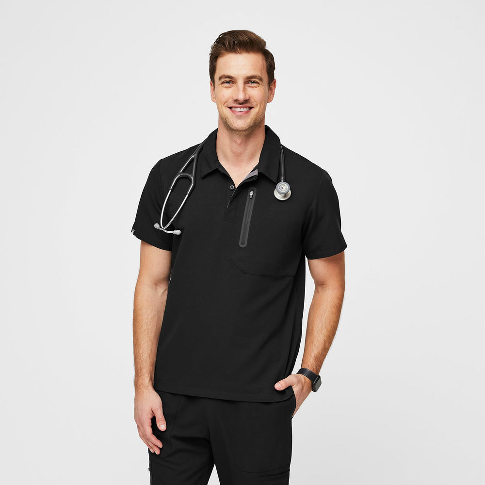 Men's Black Performance Dothan - Classic ScrubPolo™