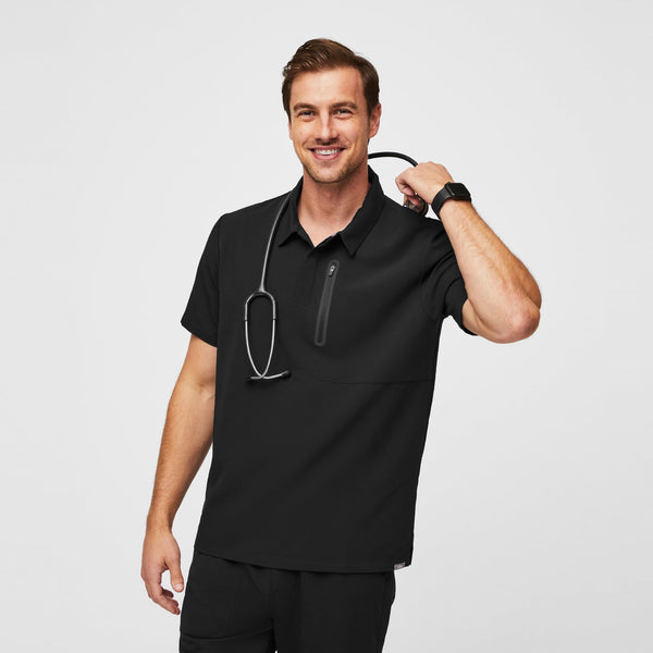 Men's Black Performance Dothan - Classic ScrubPolo™