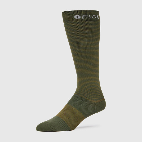 Men's Moss Double Stripe - Compression Socks