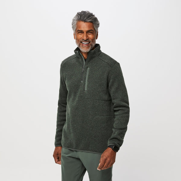 Men's Heather Moss On-Shift™ ¼ Zip - Sweater-Knit