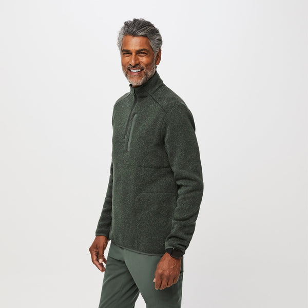Men's Heather Moss On-Shift™ ¼ Zip - Sweater-Knit