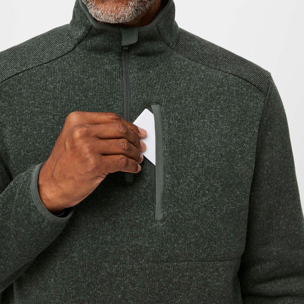 Men's Heather Moss On-Shift™ ¼ Zip - Sweater-Knit