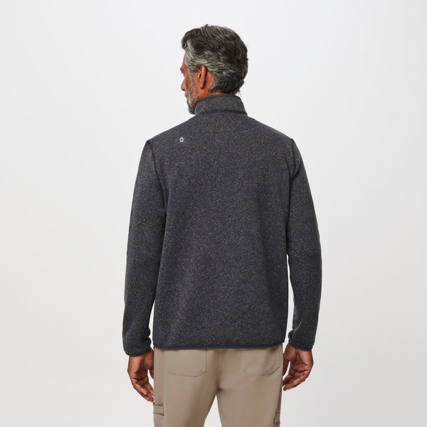 Men's Heather Dark Charcoal On-Shift™ ¼ Zip - Sweater-Knit