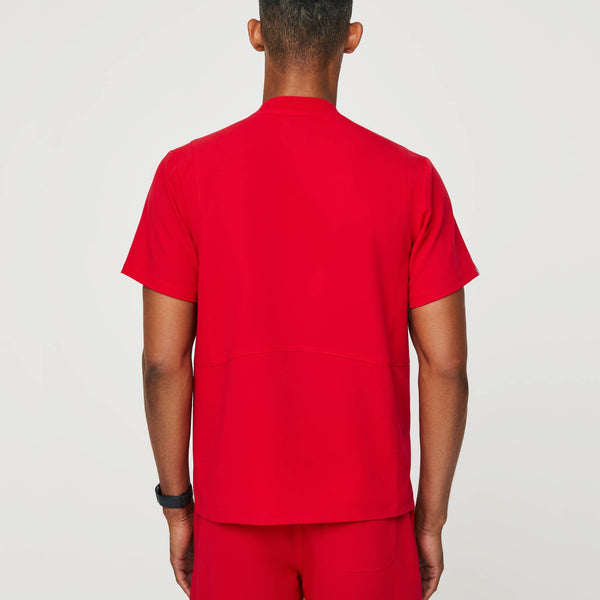 Men's Pop Red Kajo - Classic Crew Scrub Top