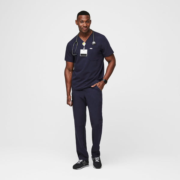 Men's Navy Leon -  Scrub Top™