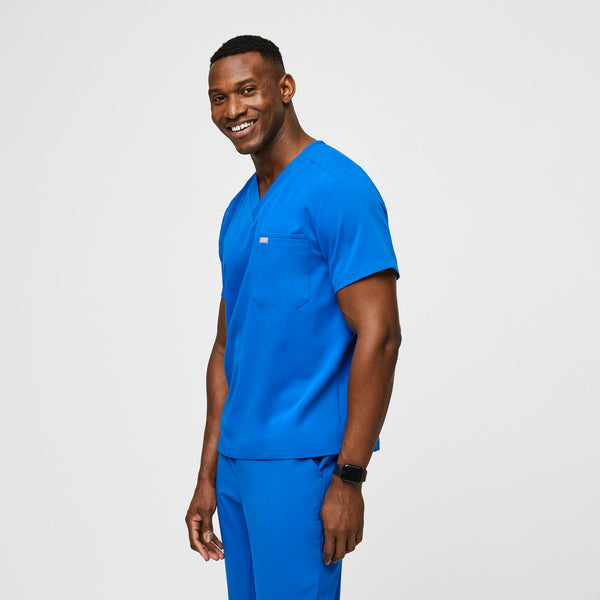 Men's Royal Blue Leon -  Scrub Top™