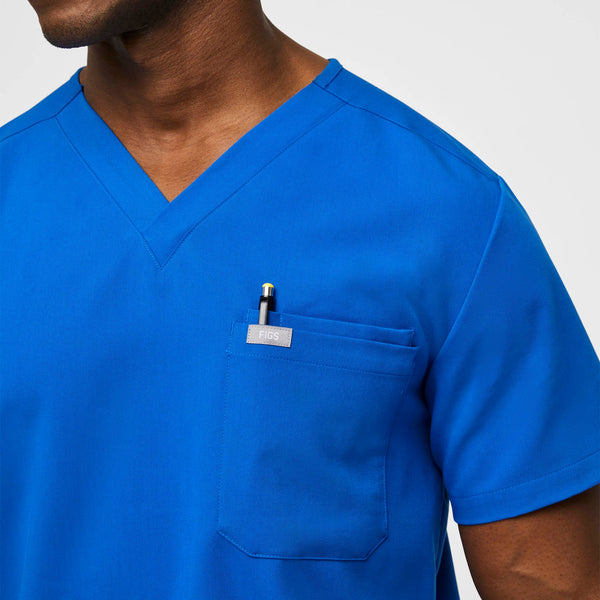 Men's Royal Blue Leon -  Scrub Top™