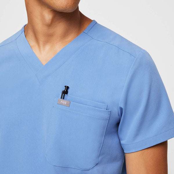 Men's Ceil Blue Leon -  Scrub Top™