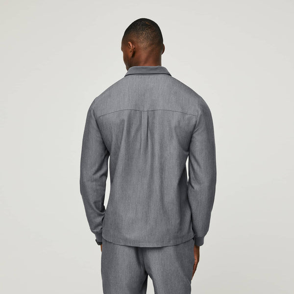 Men's Graphite Lima - Long-Sleeve ScrubPolo™