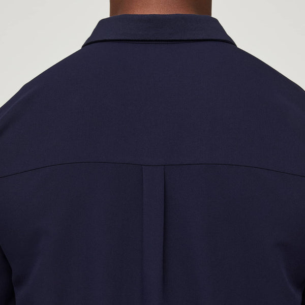 Men's Navy Lima - Long-Sleeve ScrubPolo™