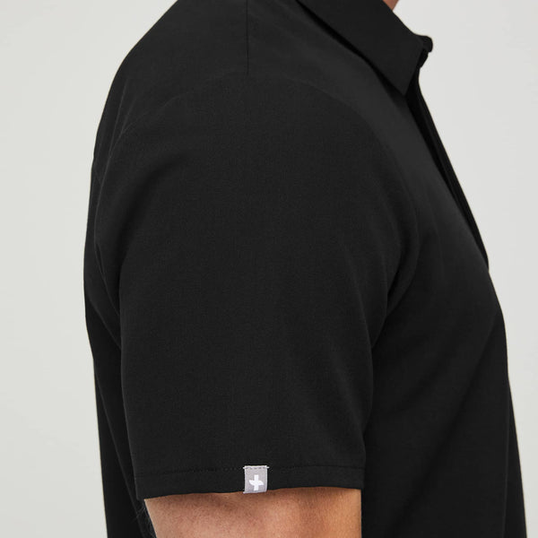 Men's Black Lima - Short-Sleeve ScrubPolo™