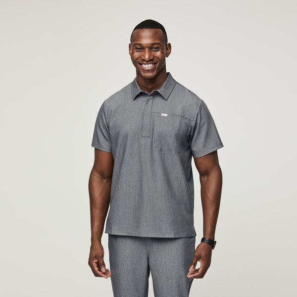Men's Graphite Lima - Short-Sleeve ScrubPolo™