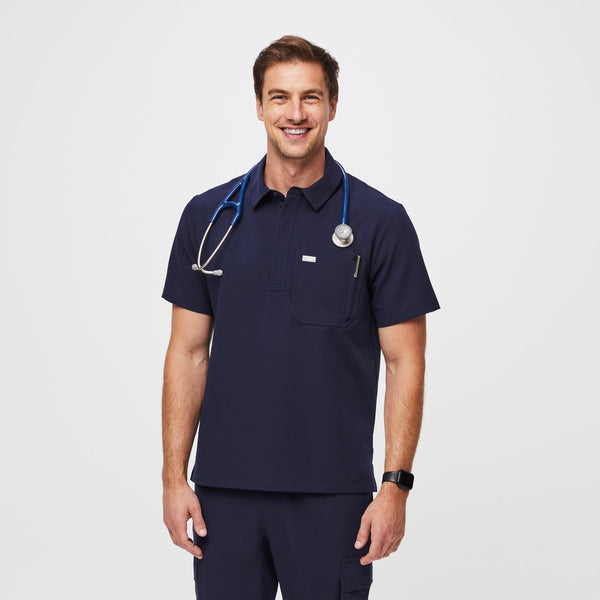 Men's Navy Lima Classic Short-Sleeve - Cargo ScrubPolo™