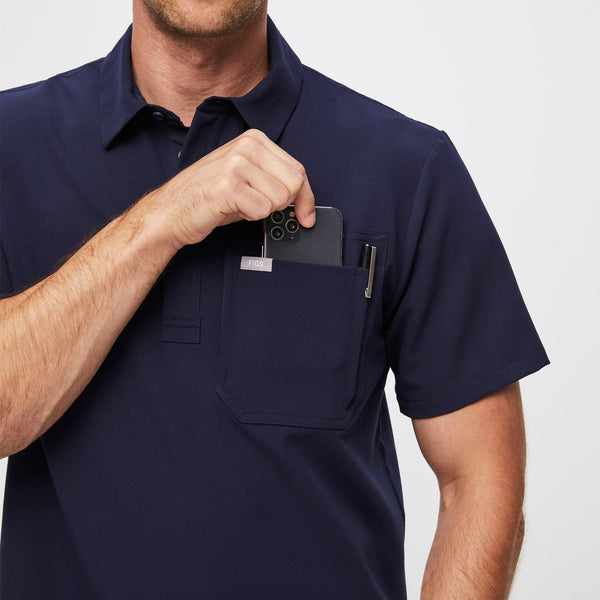 Men's Navy Lima Classic Short-Sleeve - Cargo ScrubPolo™