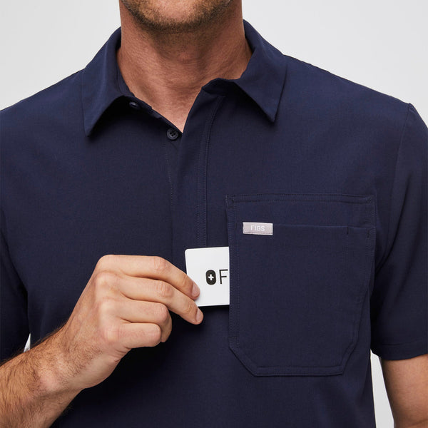 Men's Navy Lima Classic Short-Sleeve - Cargo ScrubPolo™