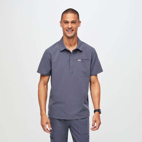 Men's Space Navy Lima - Short-Sleeve ScrubPolo™