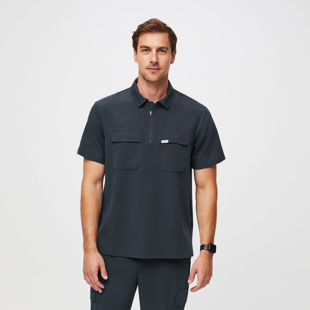 Men's Dark Harbor Lima Short-Sleeve Cargo Zip - ScrubPolo™