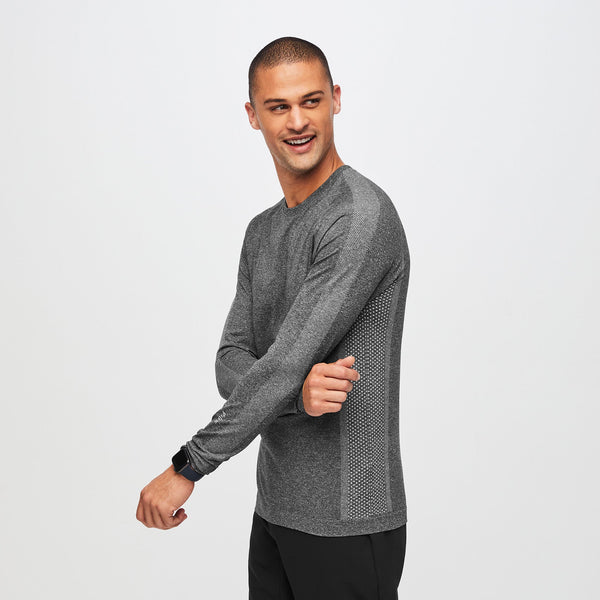 Men's Graphite Makato Seamless - Long-Sleeve Underscrub