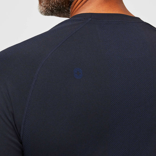 Men's Navy Makato Seamless - Long-Sleeve Underscrub