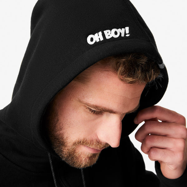 Men's Black Mickey Mouse Oh Boy Hoodie
