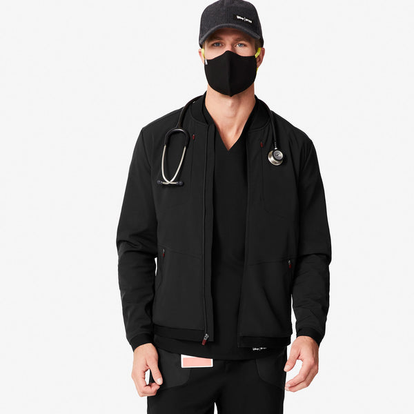Men's Black Mickey Mouse Softshell Jacket