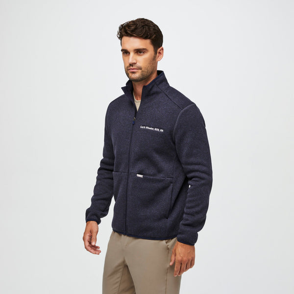 Men's Heather Navy On-Shift™ - Sweater-Knit Jacket